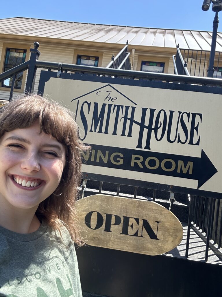 Smith House - me and the sign
